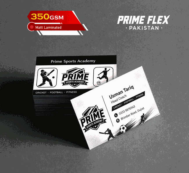 Matt Laminated Visiting Card by Prime Flex in Pakistan